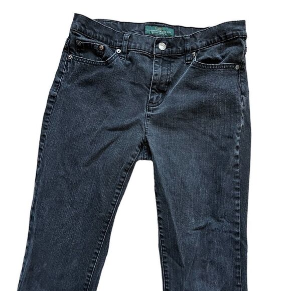 YOUTH RALPH LAUREN Black Classic Straight Casual Denim Jean 8 - Picture 3 of 11